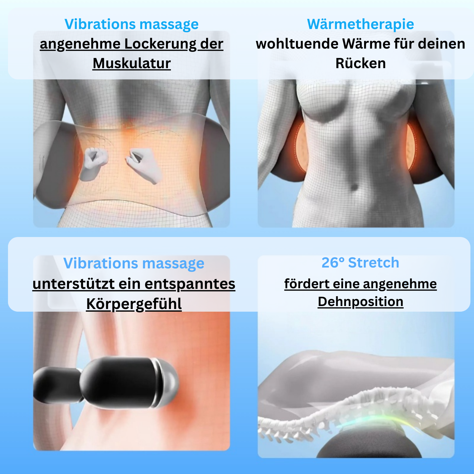 3 IN 1 Rückenmassagegerät