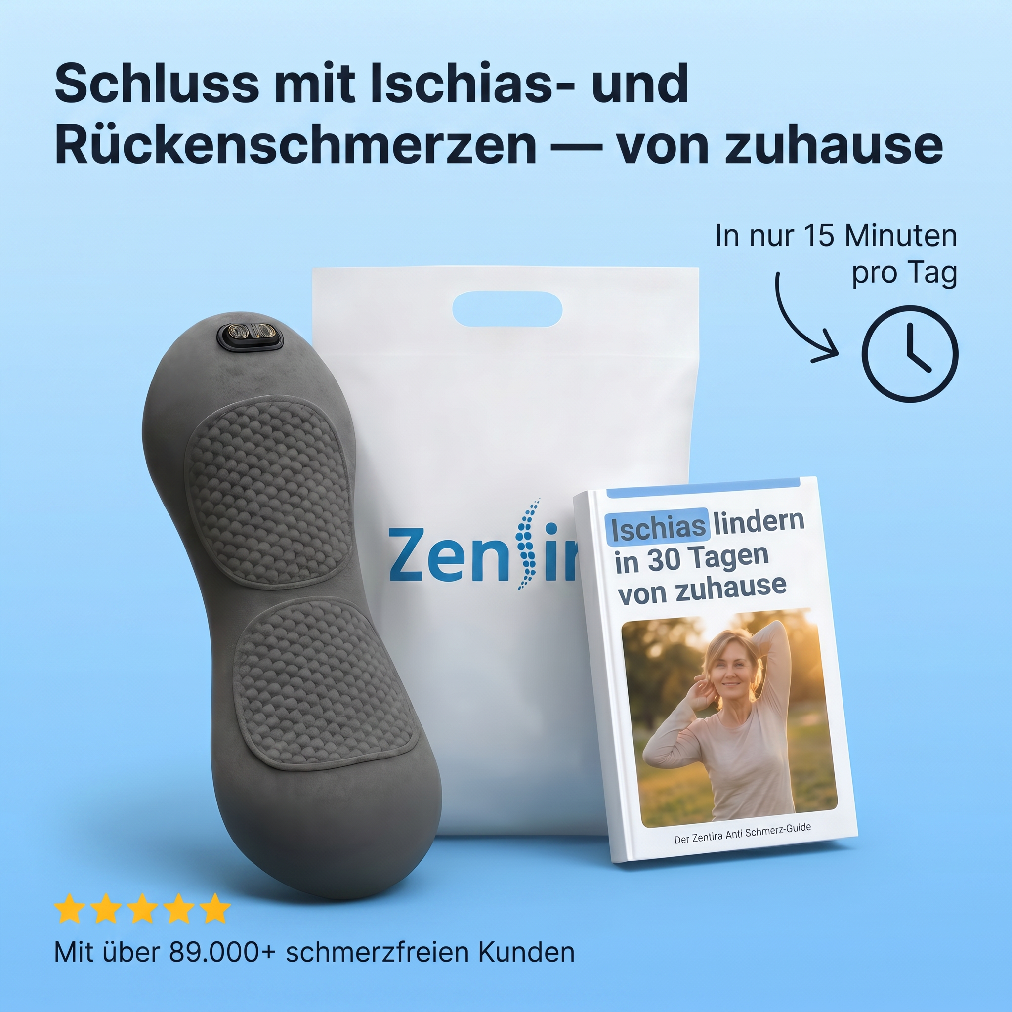 Zentira 3-Zonen SpinalFlow Tiefenmassagegerät