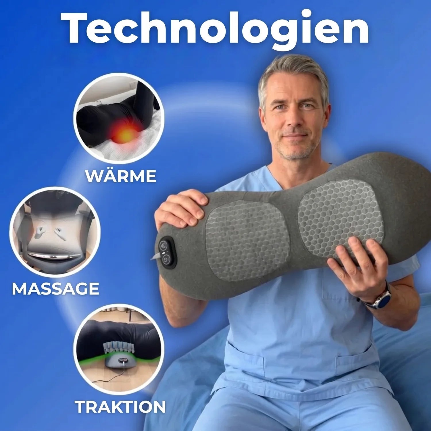 Zentira 3-Zonen SpinalFlow Tiefenmassagegerät