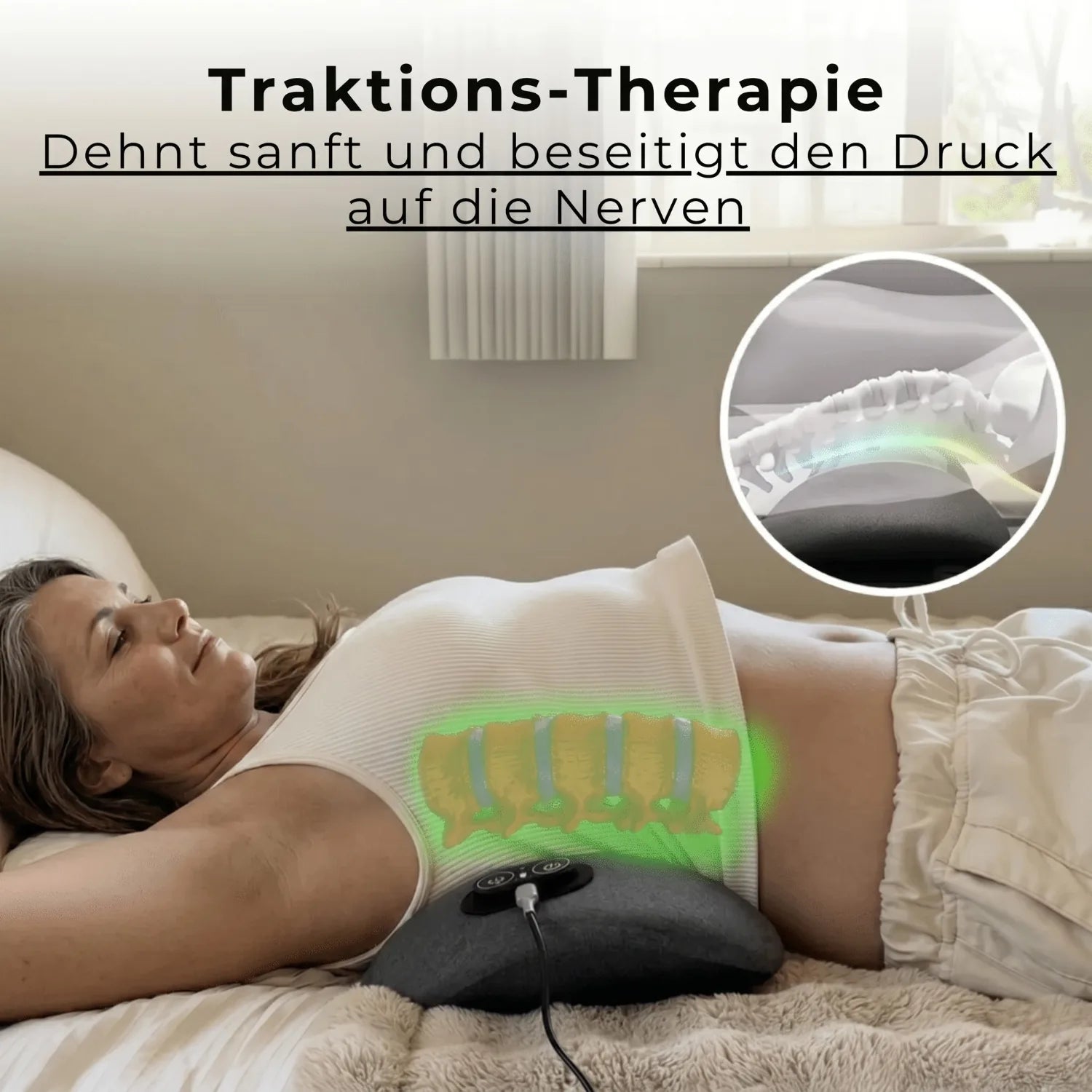 Zentira 3-Zonen SpinalFlow Tiefenmassagegerät