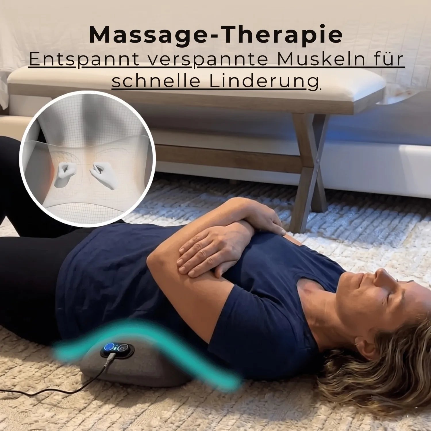 Zentira 3-Zonen SpinalFlow Tiefenmassagegerät